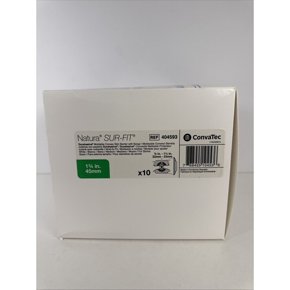 10 ConvaTec 404593 Natura® SUR-FIT® Barriers 1¾” (45mm) Expires 2029